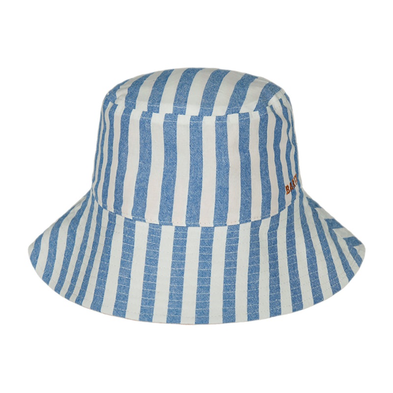 Barts Hats Kids Mowana Cotton Bucket Hat – Blue-White Child 53