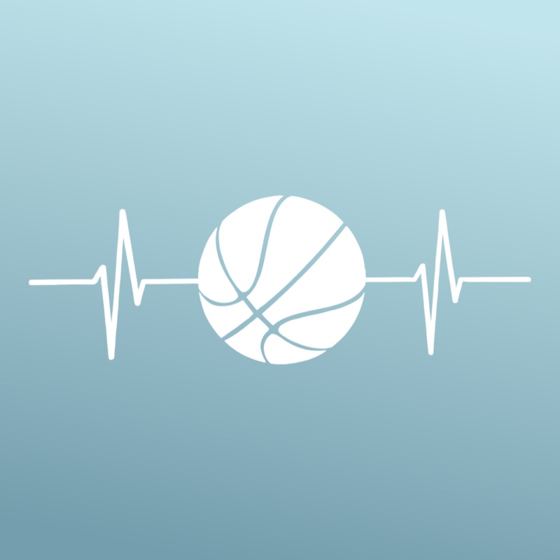 Basketball – Sticker – Vinyl – White