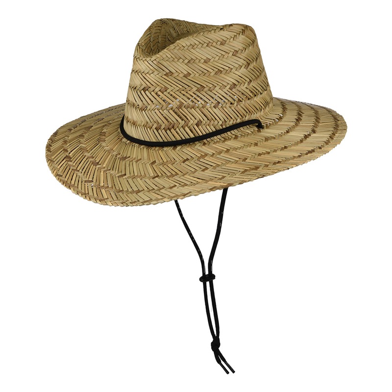 Brixton Hats Messer Straw Lifeguard Hat – Tan Small/Medium