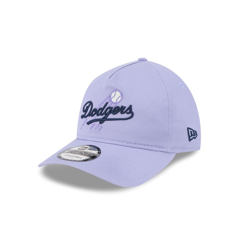 Brooklyn Dodgers Lavender 9TWENTY A-Frame Adjustable Hat One Size