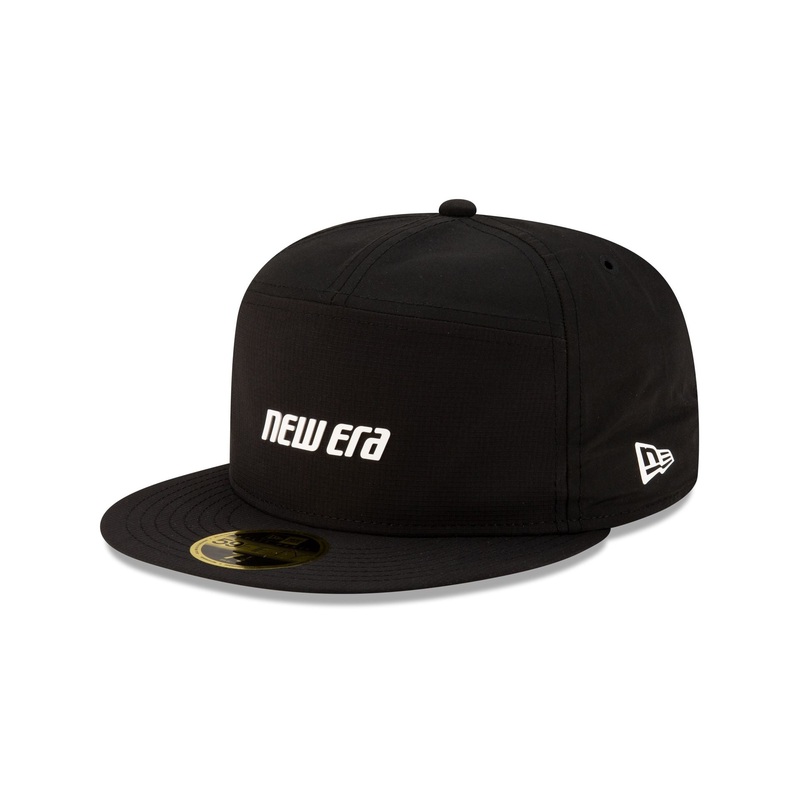 New Era Cap Black Split Panel 59FIFTY Fitted Hat 7