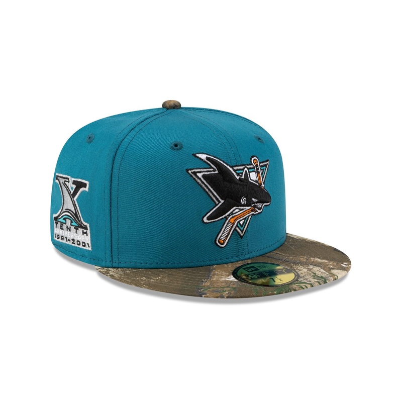 San Jose Sharks Realtree Visor 59FIFTY Fitted Hat 7