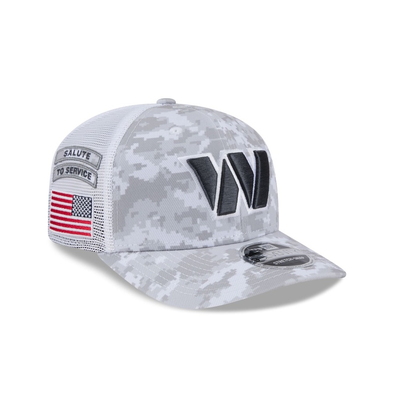 Washington Commanders 2024 Salute to Service 9SEVENTY Trucker Hat One Size