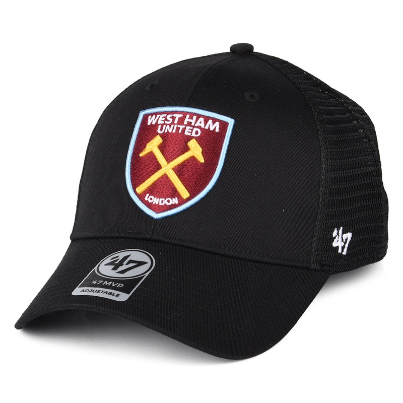47 Brand West Ham United FC Trucker Cap – Branson MVP – Black Adjustable