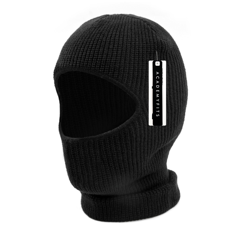Academy Fits Ski Mask One Hole 1-Hole Face Mask 6041 Black
