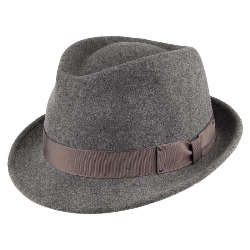 Bailey Hats Wynn Crushable Trilby Hat – Grey S