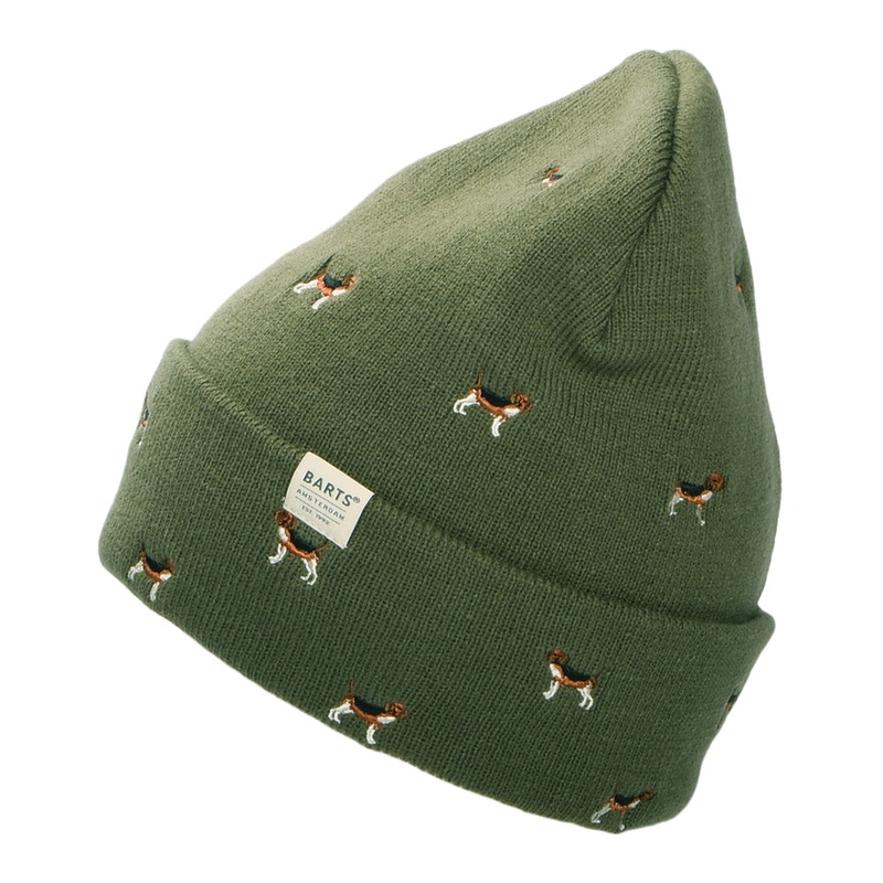 Barts Hats Vinson Beagles Cuffed Beanie Hat – Olive 1-Size