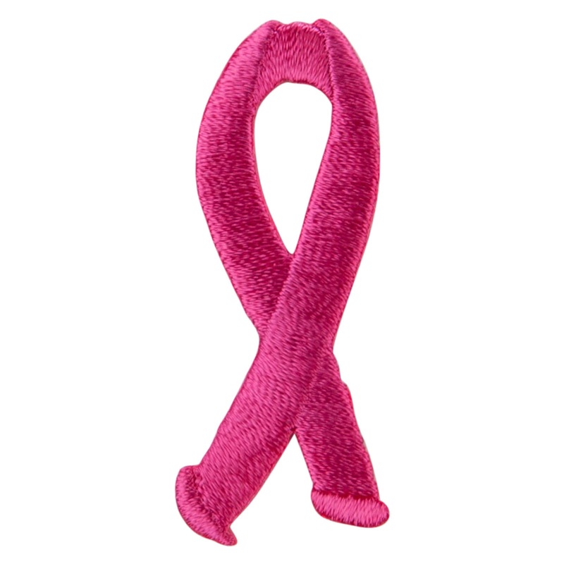 Breast Cancer Awareness Embroidered Patch Pink One Size