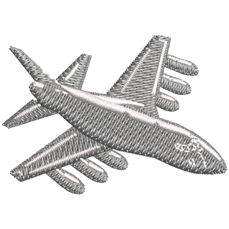 Grey White Airplane Grey White Airplane One Size