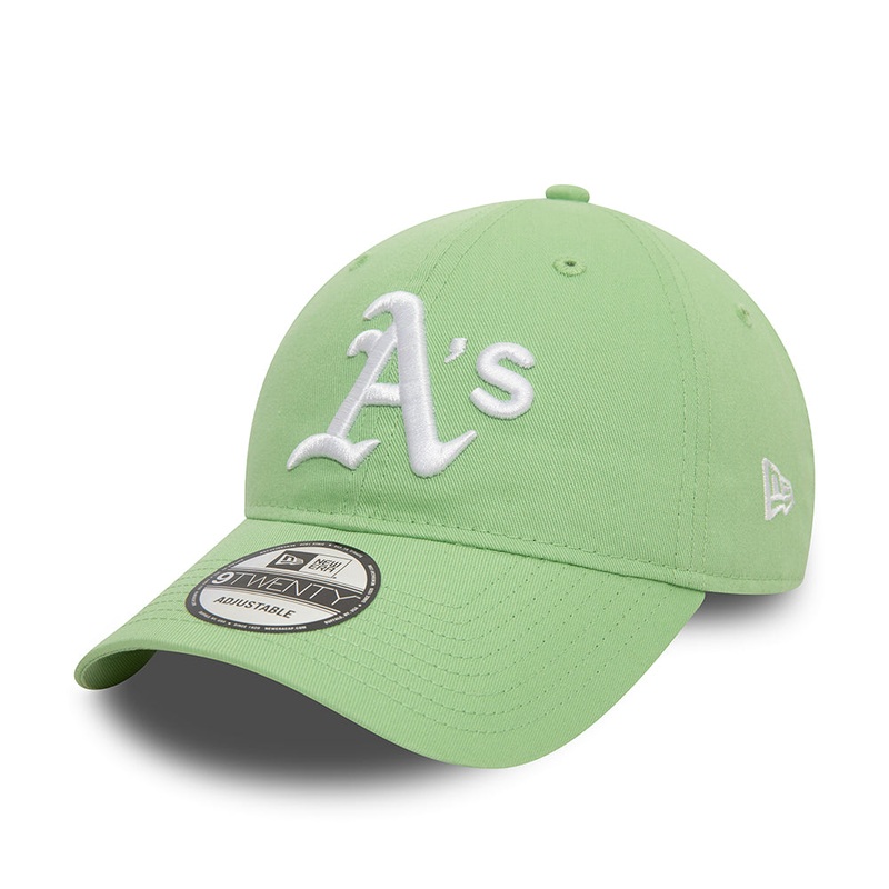 New Era 9TWENTY Oakland Athletics Baseball Cap – MLB League Essential – Light Green-White Adjustable