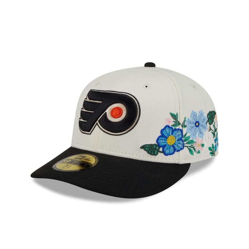 Philadelphia Flyers Tonal Florals White 59FIFTY Fitted Hat 7
