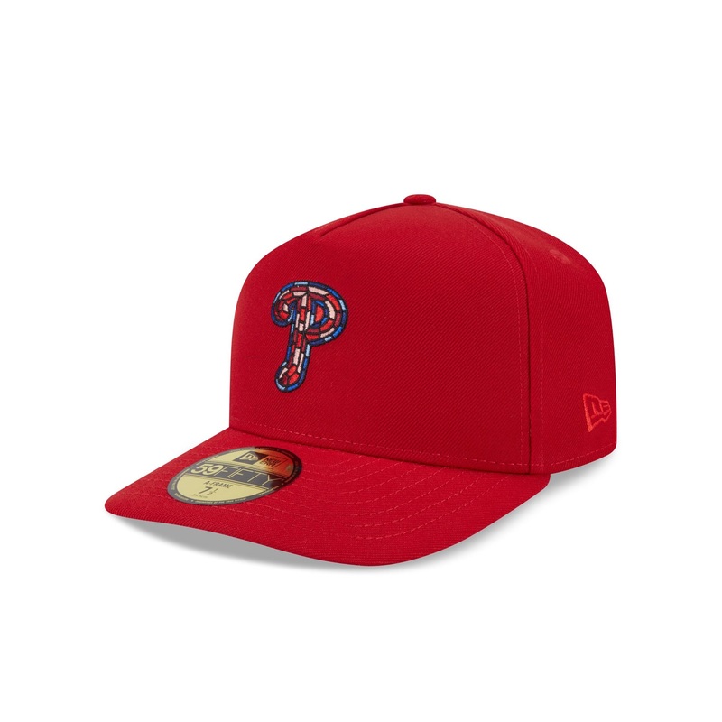 Philadelphia Phillies Stained Glass 59FIFTY A-Frame Fitted Hat 7
