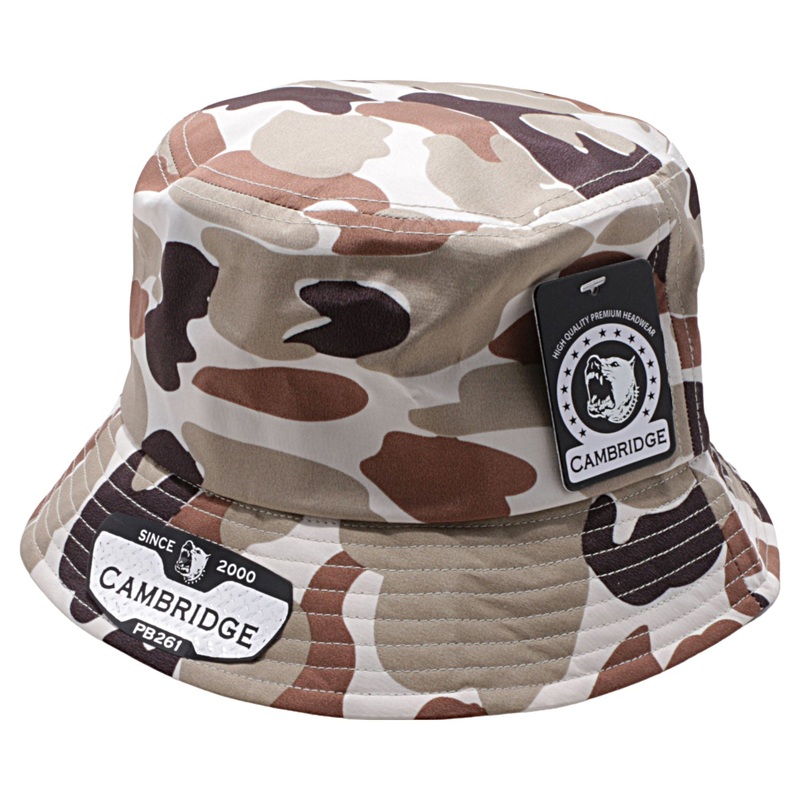 Pit Bull Cambridge PB261 Shiny Camo Bucket Hat Black