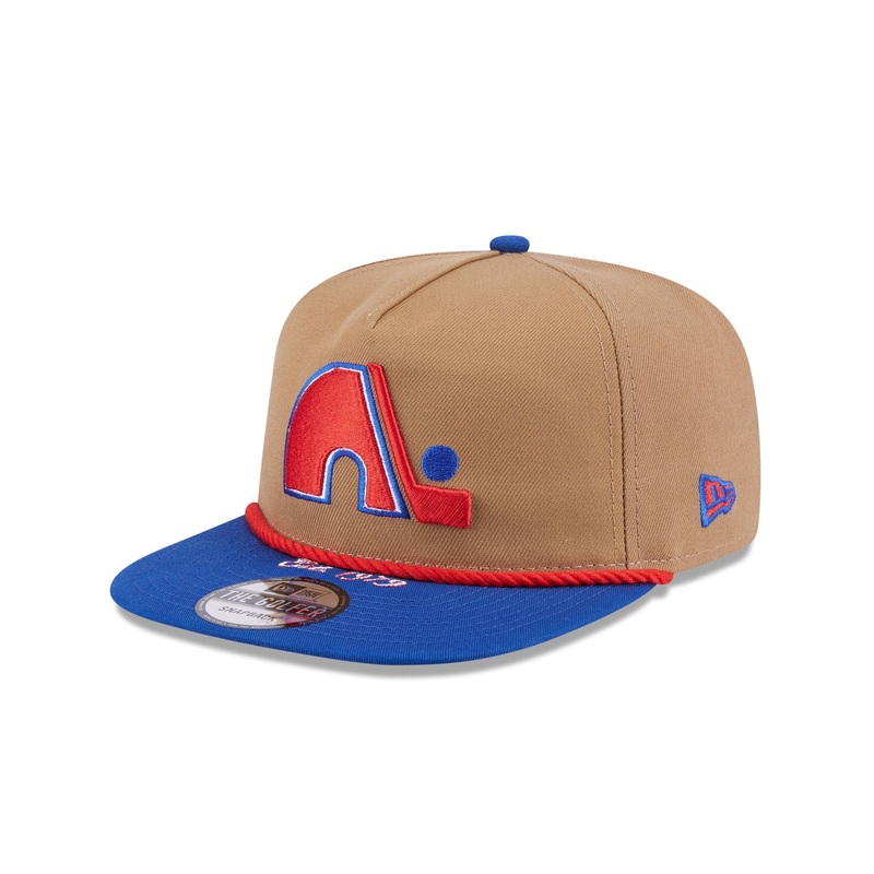 Quebec Nordiques Khaki Rope Golfer Hat One Size
