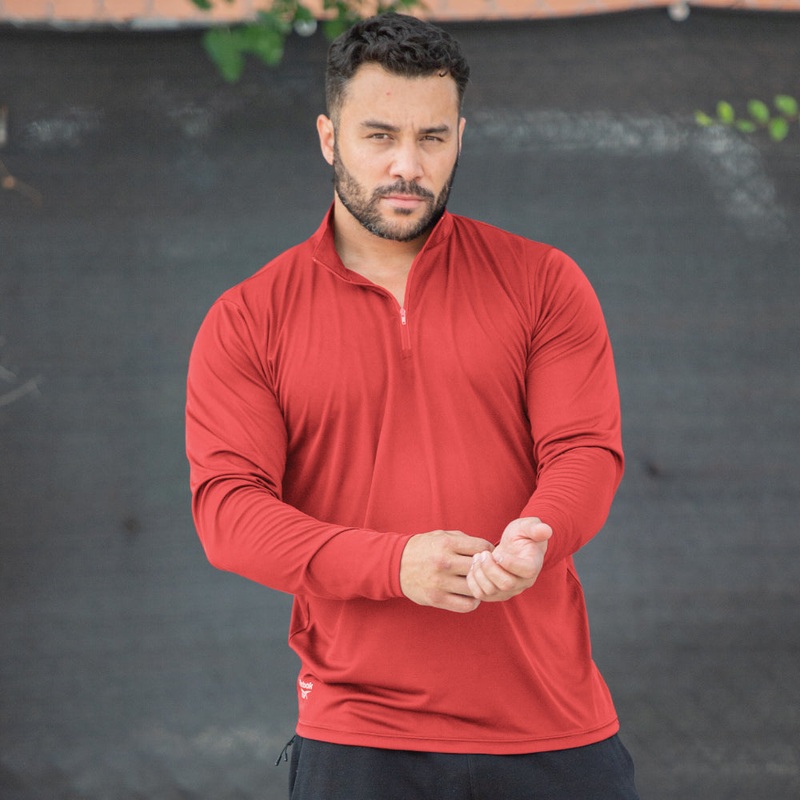 Reebok Icon Men’s Quarter Zip Pullover 7265 Black SM
