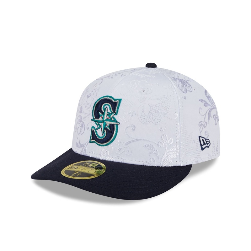 Seattle Mariners Floral Shine Low Profile 59FIFTY Fitted Hat 7