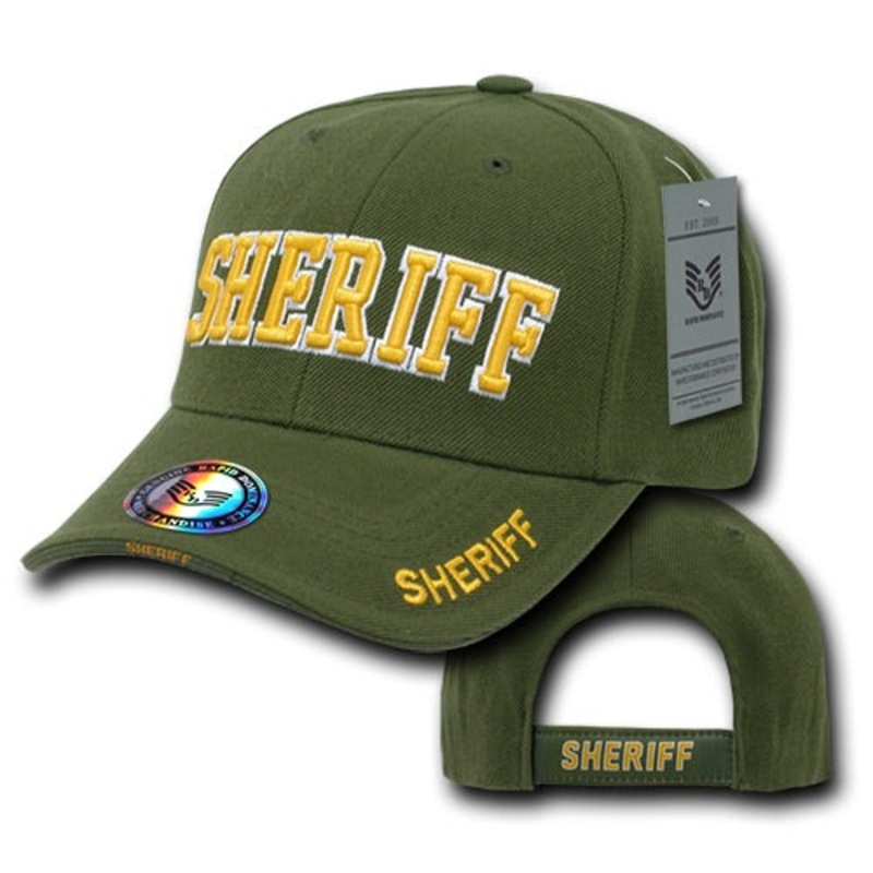 Sheriff Hat Law Enforcement Baseball Cap – Olive – Rapid Dominance JW Olive