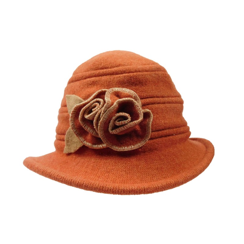 Small Boiled Wool Hat Apricot