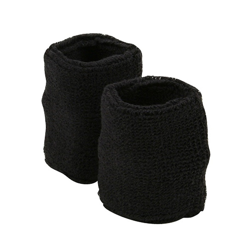 Wrist Band Pair (terry) Dark Grey One Size