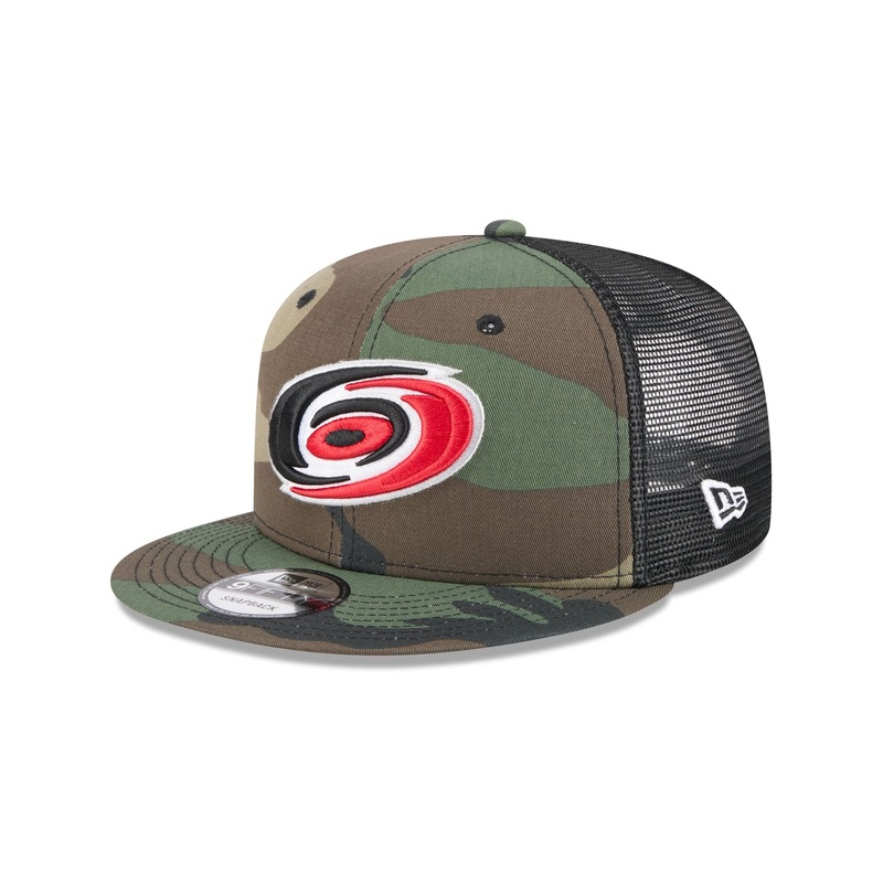 Carolina Hurricanes Camo 9FIFTY Trucker Hat One Size