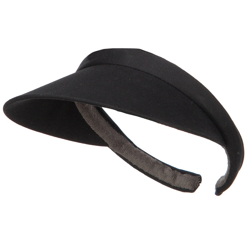 Cotton Small Clip On 3″ Bill Black One Size