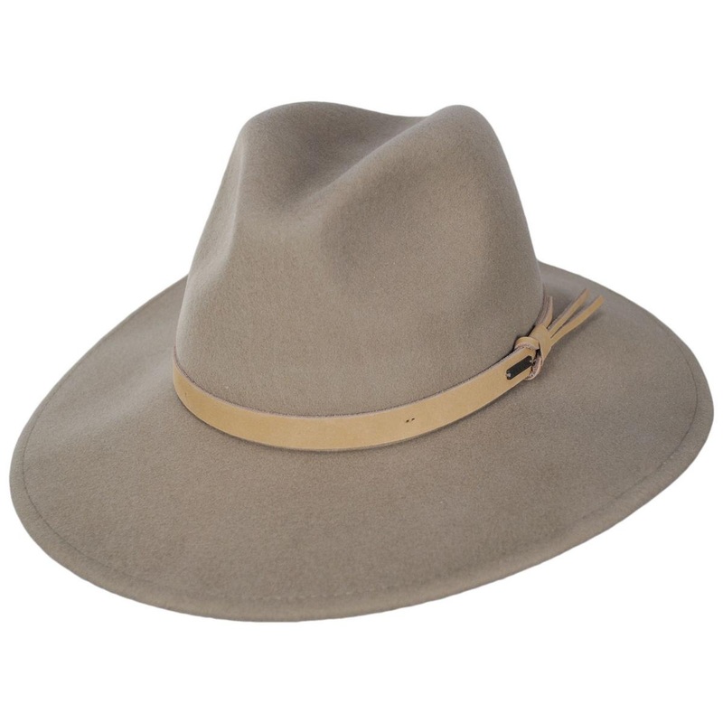 Field Proper Wool Felt Fedora Hat – Sand SAND XS