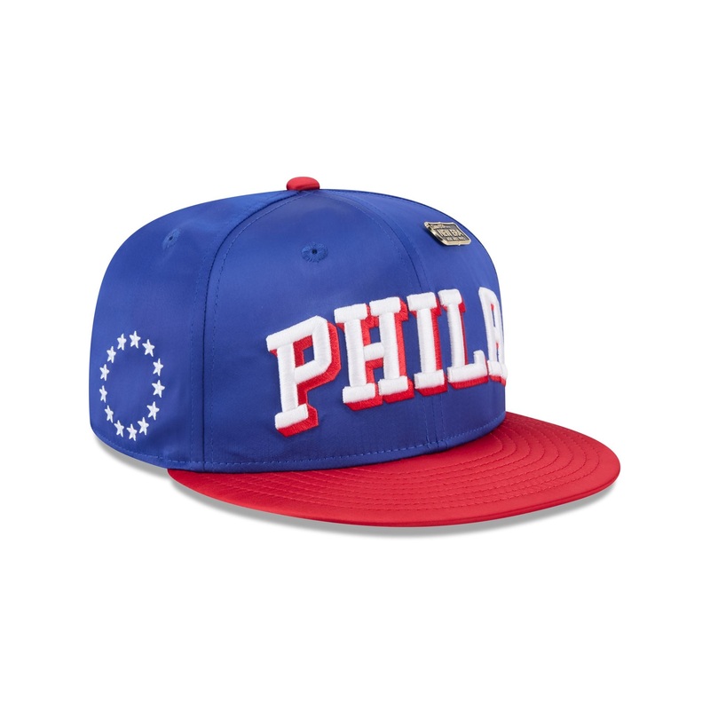 Philadelphia 76ers Spring Satin 59FIFTY Fitted Hat 7