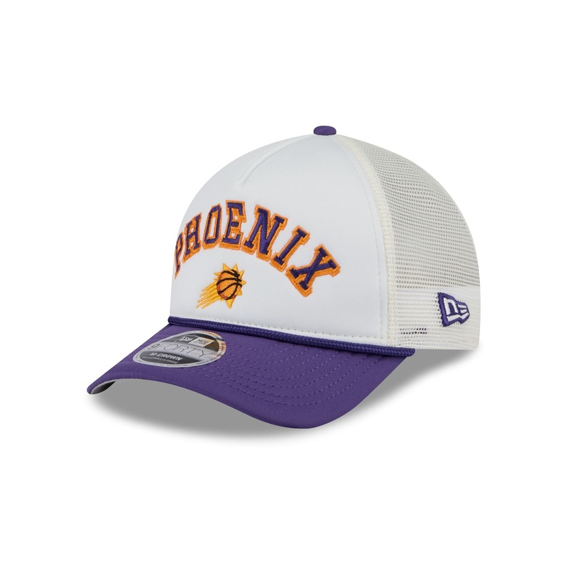 Phoenix Suns Chrome Arch 9FORTY M-Crown A-Frame Trucker Hat One Size