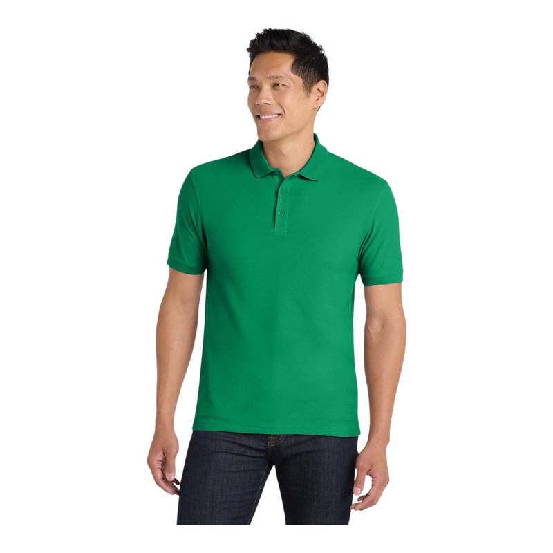 Port Authority K100 Core Classic Pique Polo Bright kelly Green XS