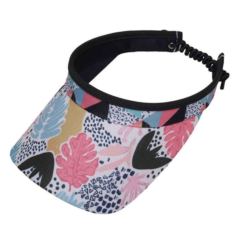 Retro Palm Golf Sun Visor with Coil Lace – GloveIt Visors Multicolor