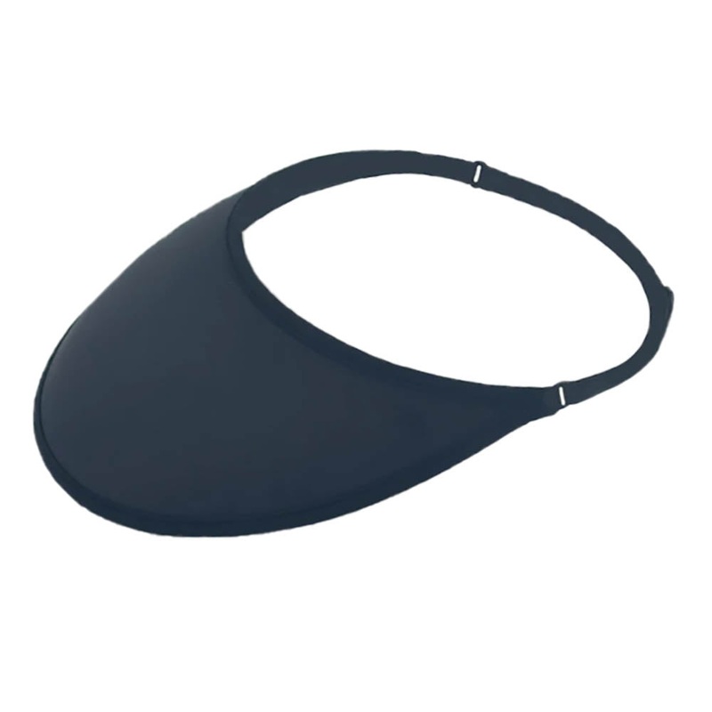 VELO No Headache XL Lite Adjustable Strap Sun Visors in Solid Colors Black