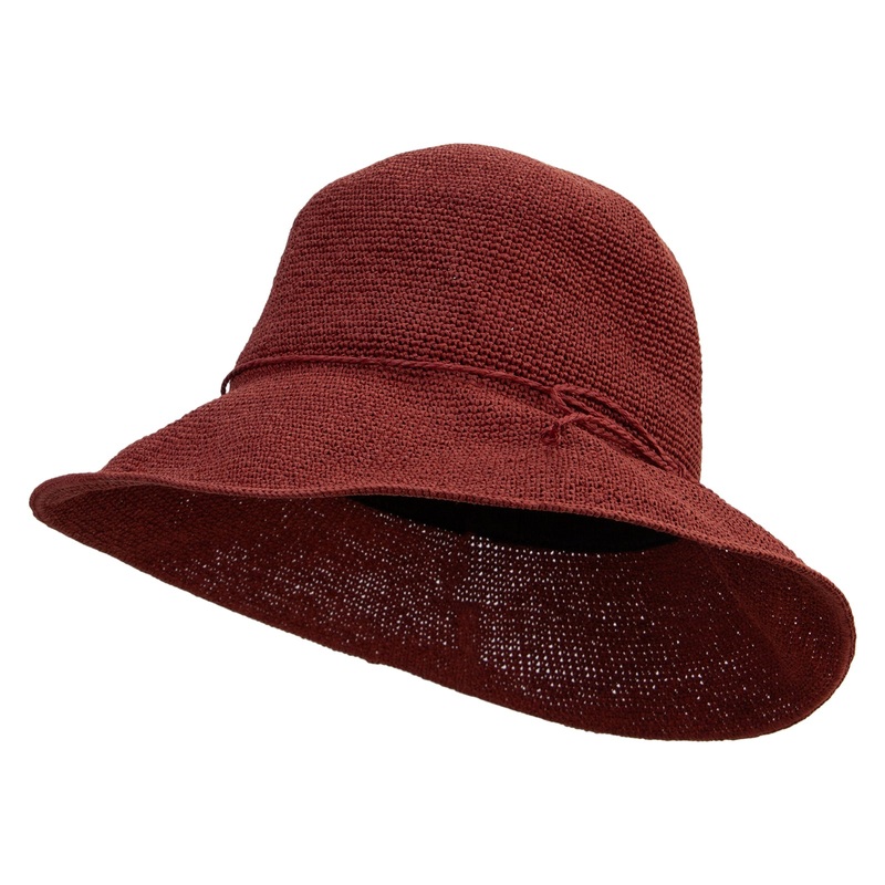 Women’s 3.5″ Brim Bucket Hat Burgundy One Size