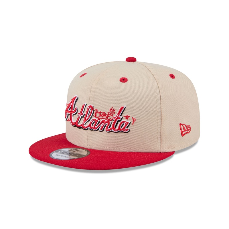 Atlanta Braves Team Art 9FIFTY Snapback Hat One Size