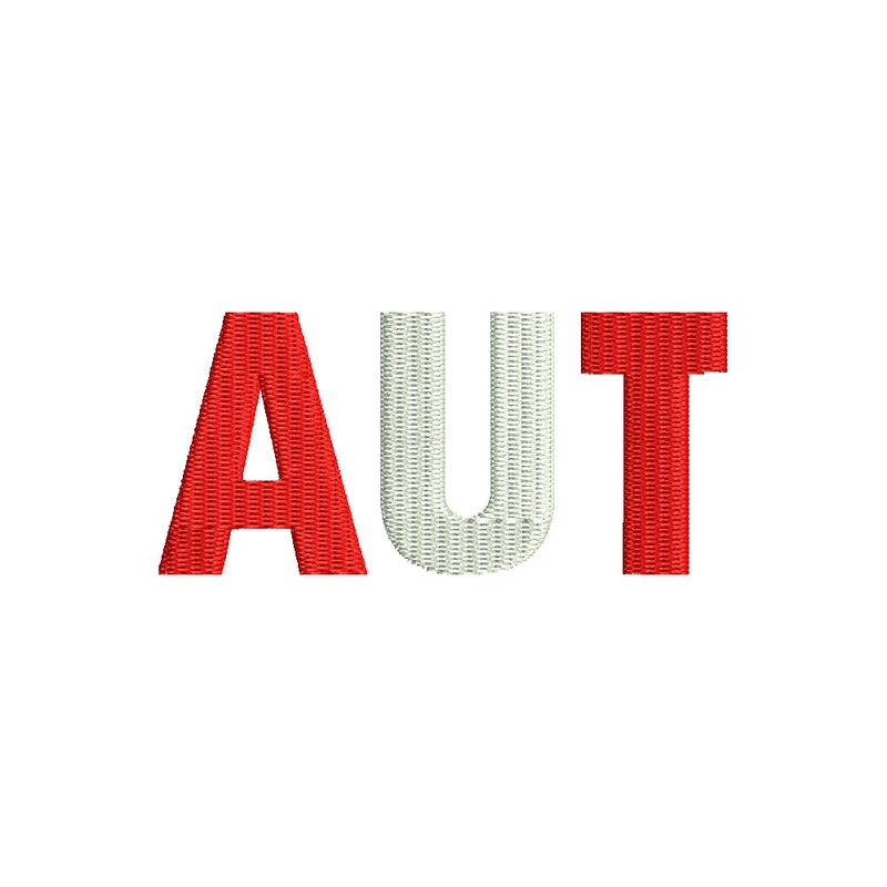 Austria AUT Flag Default Title One Size