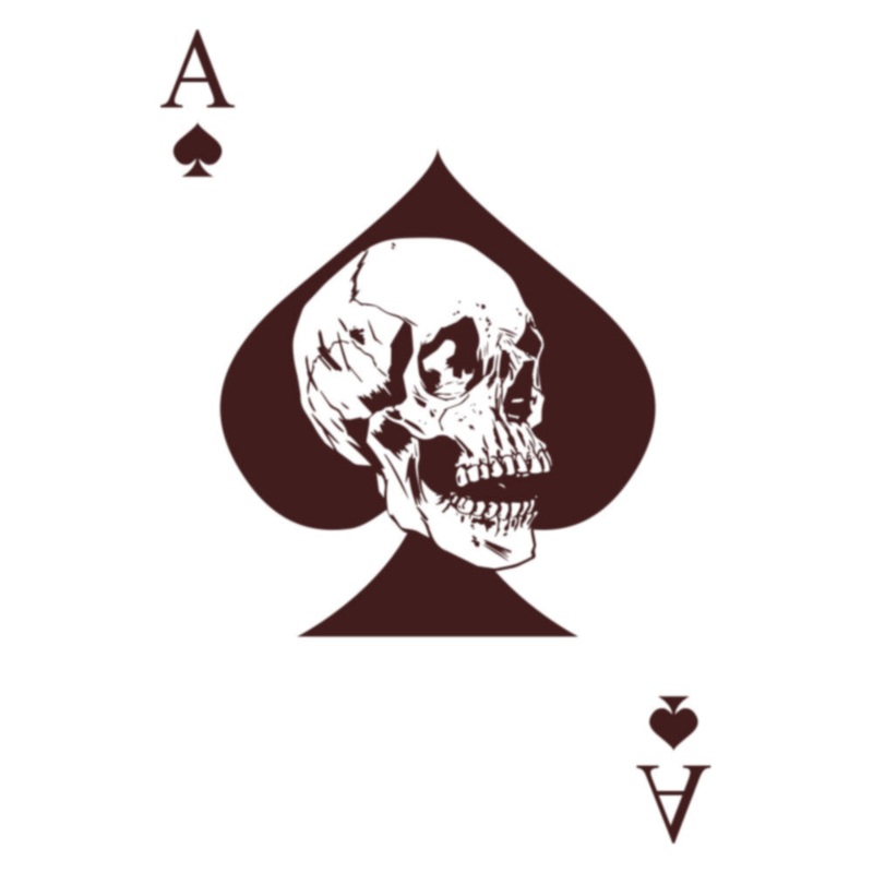 Burgundy Special Forces Ace Death Card Default Title One Size