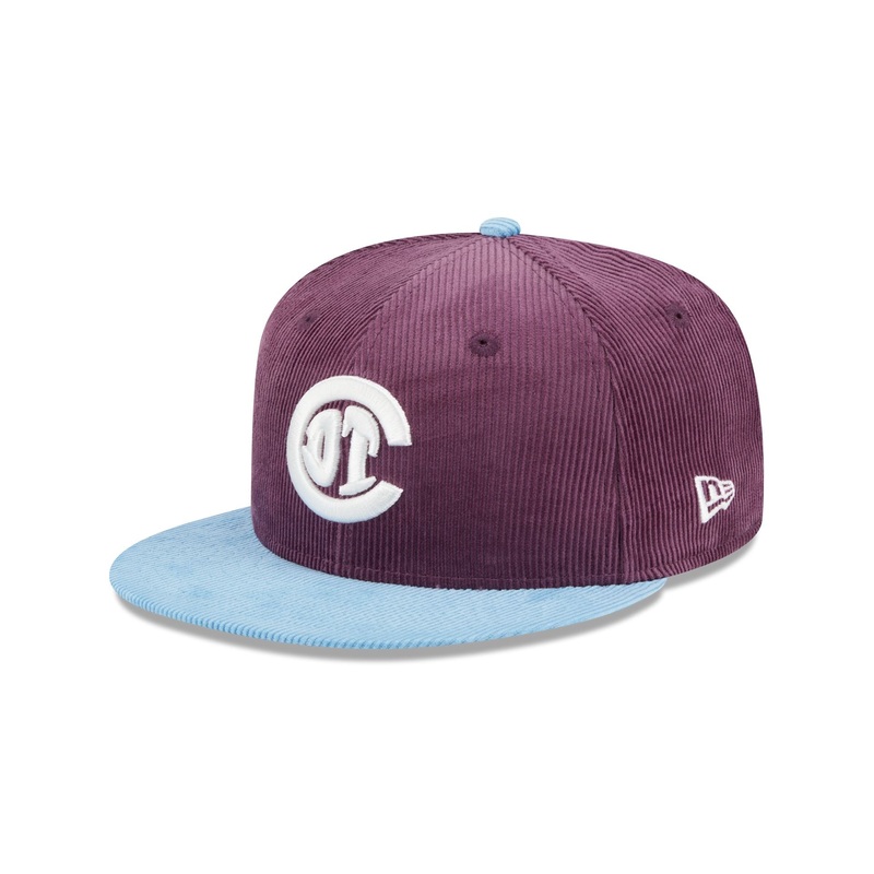 Deportivo Toluca FC Plum Corduroy 59FIFTY Fitted Hat 7