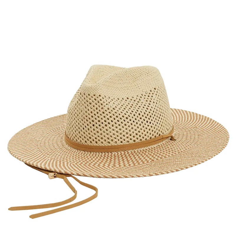 Ezra | Mens Wide Brim Straw Sun Hat MD Natural