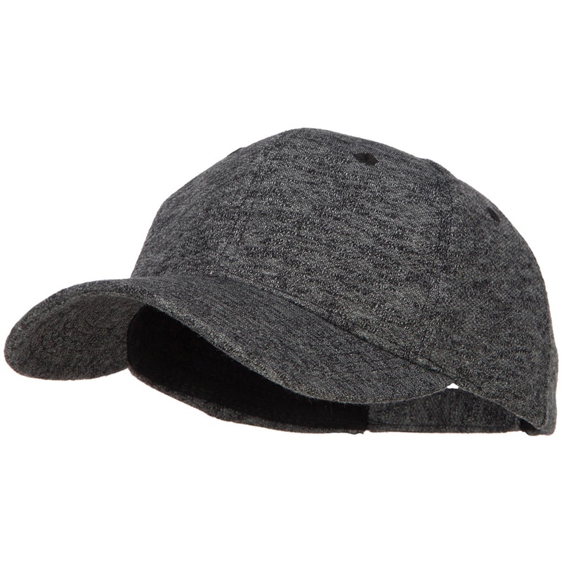 Heather Cotton Low Profile Cap Heather Charcoal One Size