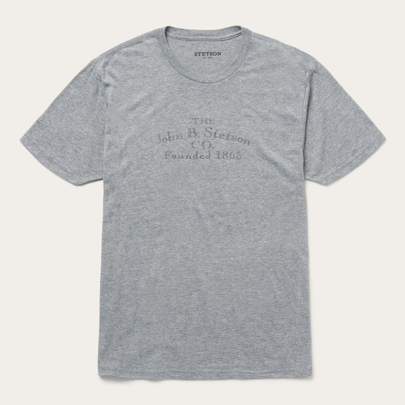 John B. Stetson Co Graphic Tee Grey S