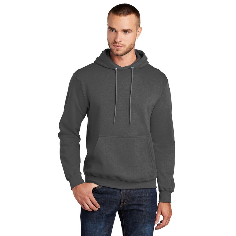 Port & Company PC78H Core Fleece Pullover Hooded Sweatshirt – Coal Grey Coal Grey S