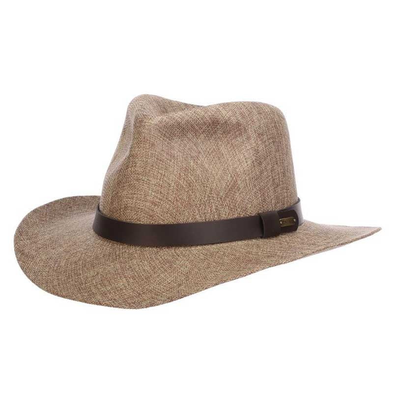 Reeded Fabric Outback Hat – Stetson Hats Medium (57 cm) Brown