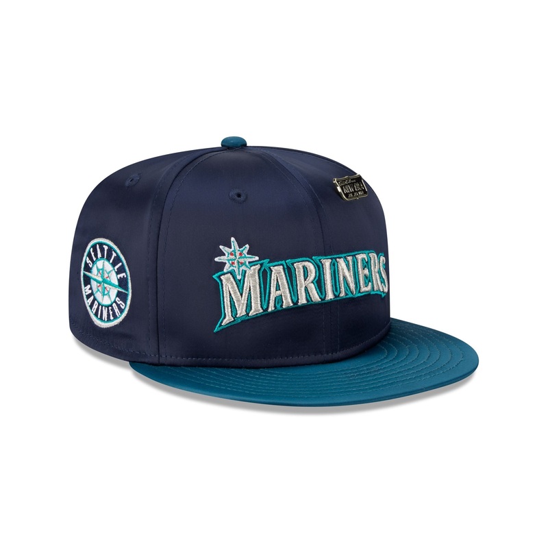 Seattle Mariners Satin Pin 9FIFTY Snapback Hat One Size
