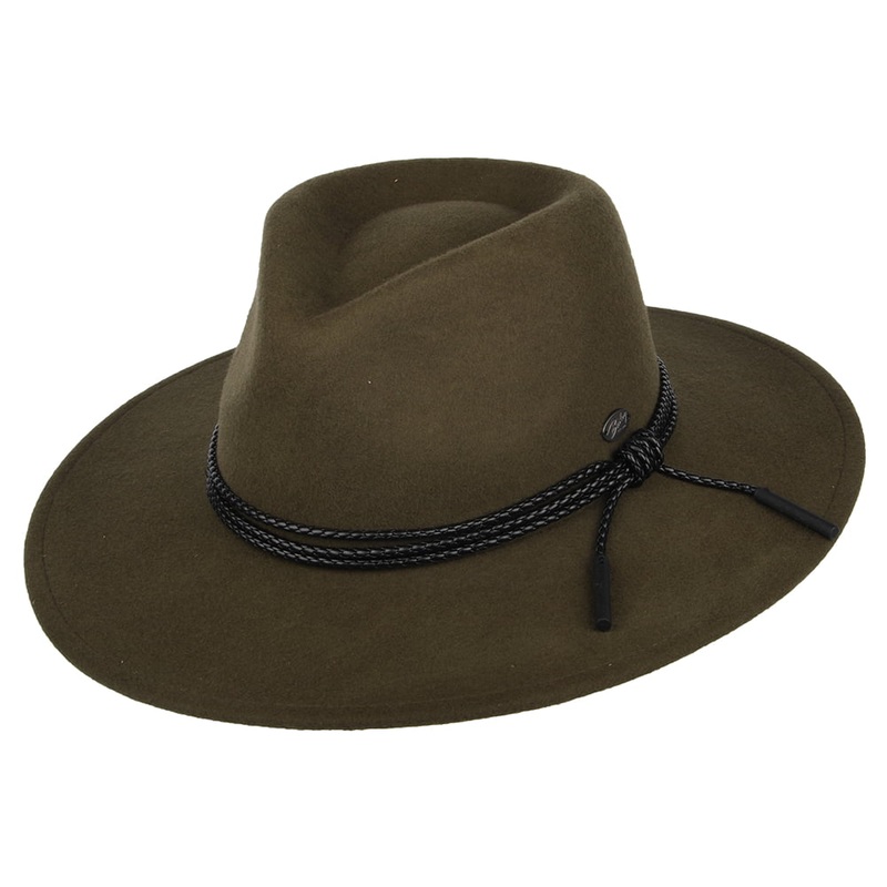 Bailey Hats Piston Wool Felt Outback Hat – Olive S