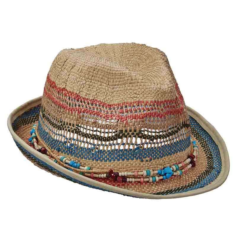 Bangkok Raffia Fedora Hat – Scala Hats Natural