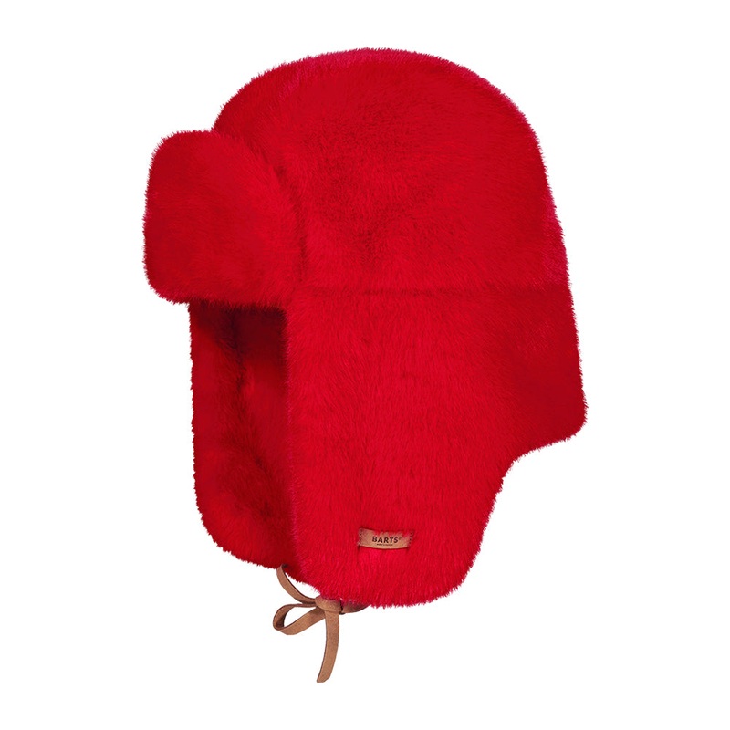 Barts Hats Lucerne Bomber Faux Fur Trapper Hat – Red 1-Size