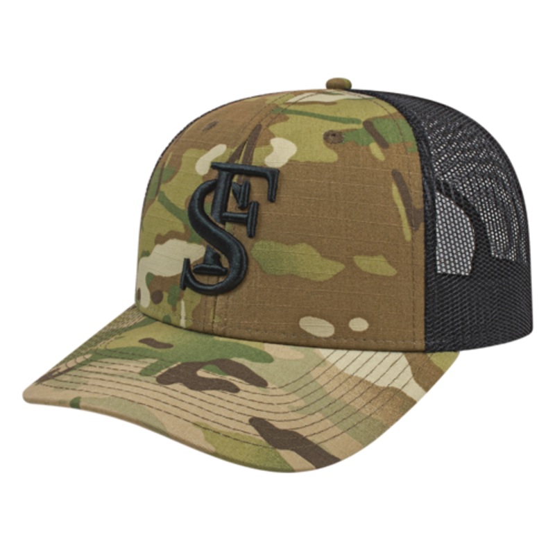 Cap America Custom Embroidered Hat with Logo – MultiCam Mesh Back Cap i2021 MultiCam Black/Black