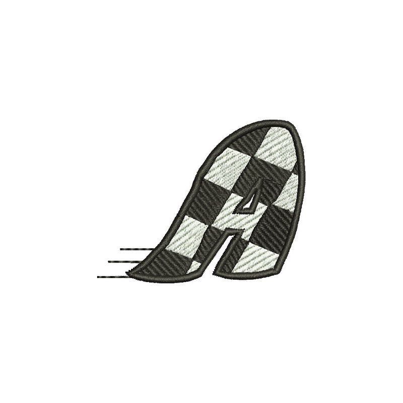Checkered Flag Alphabet – A Default Title One Size
