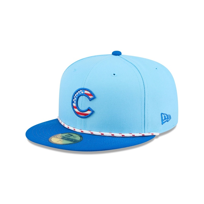 Chicago Cubs Independence Day 2025 59FIFTY Fitted Hat 7