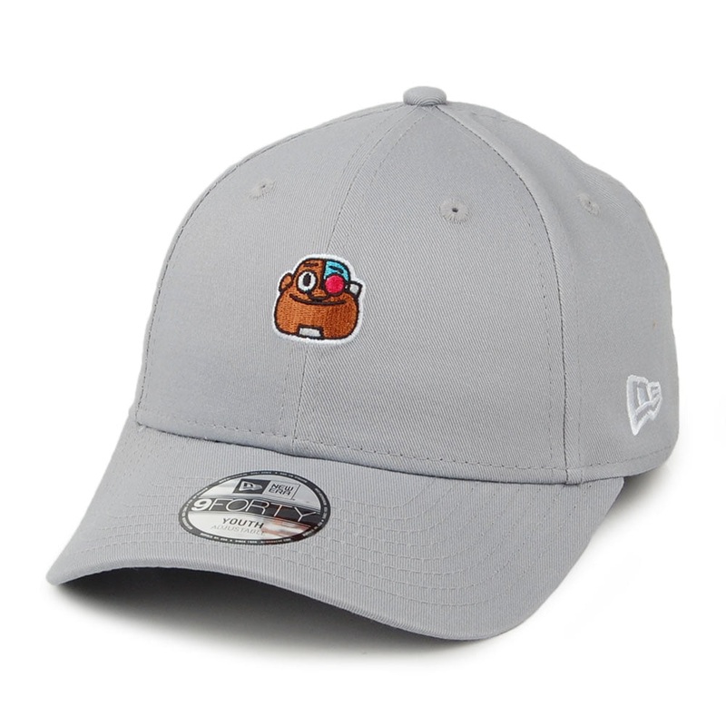 New Era Kids 9FORTY Teen Titans Baseball Cap – Cyborg – Grey CHILD ADJ.