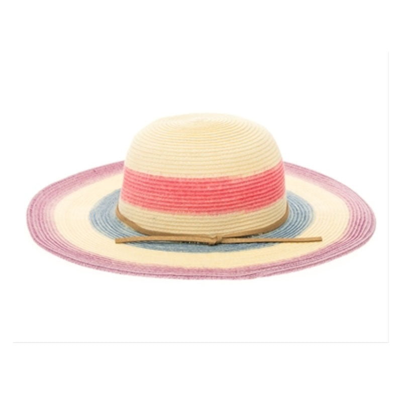 Petite Size Multi Color Wide Brim Sun Hat – Fun Day Sun Hats Ivory XXS (52 cm)